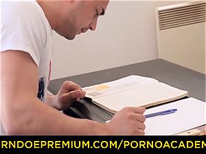 porno ACADEMIE - Tina Kay gets double penetration in super hot college lovemaking